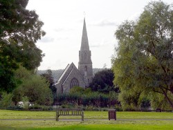 St Paul’s church seen from the Green