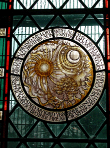 FLR memorial window (upper part)